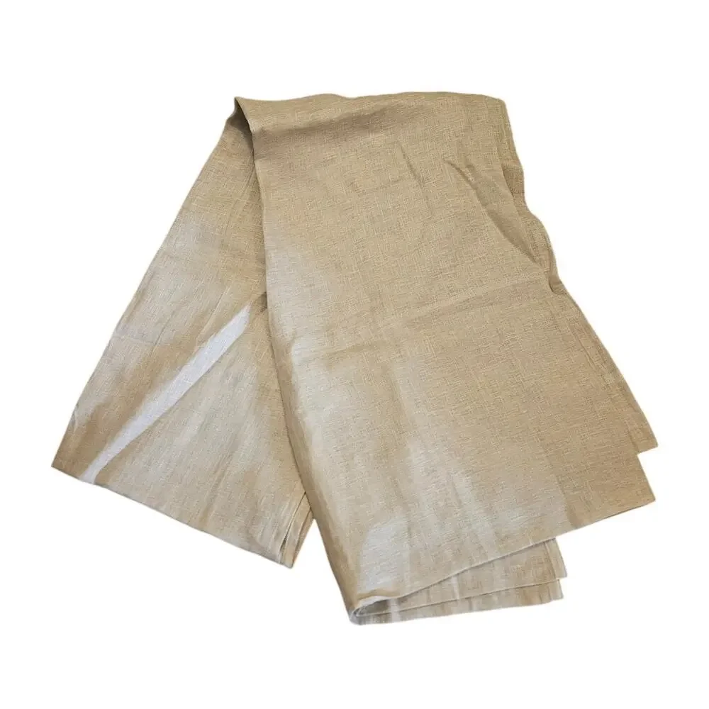 Pottery Barn Linen 50x95 in Tan Window Curtain Panel Minimalist Classic